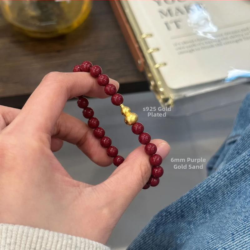 Cinnabar Geometrický náramok pre ženy, ručne vyrobený, prírodný štýl