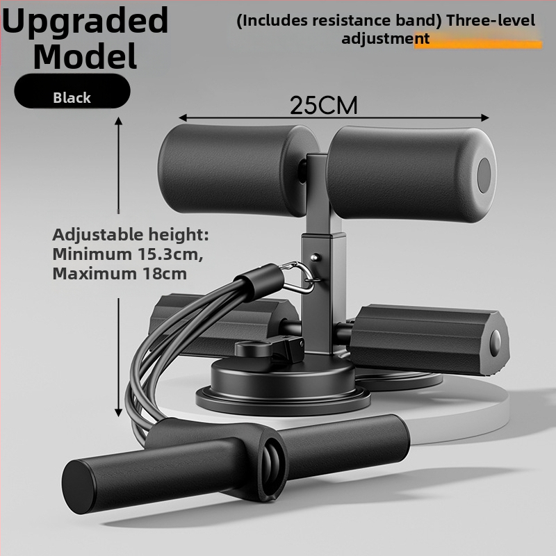 Sit-up asistent so stojanom na telefón, vnútorný tréner brucha so sacou a šesťtrubkovým rámom, vhodný do kancelárie a domova, hmotnosť 980 g