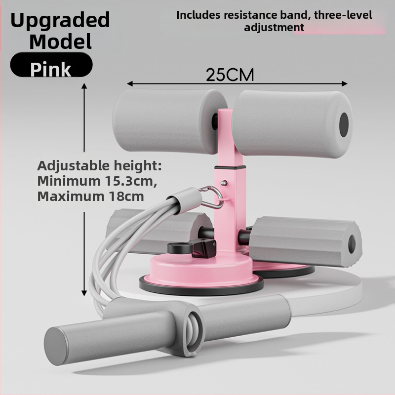 Sit-up asistent so stojanom na telefón, vnútorný tréner brucha so sacou a šesťtrubkovým rámom, vhodný do kancelárie a domova, hmotnosť 980 g