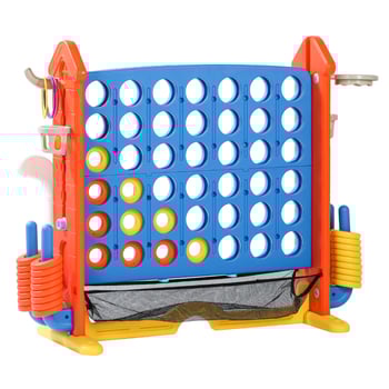 Li You műanyag 3D Connect Four játék szülő-gyermek interakcióval, oktatási játék 4–14 éveseknek