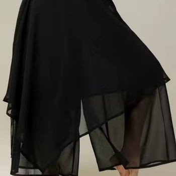 Σετ χορού για ενήλικες, χωρίς μανίκια, μοντέρνο χορευτικό ρούχο, πολυεστερική ύφανση, πάνω και φούστα.