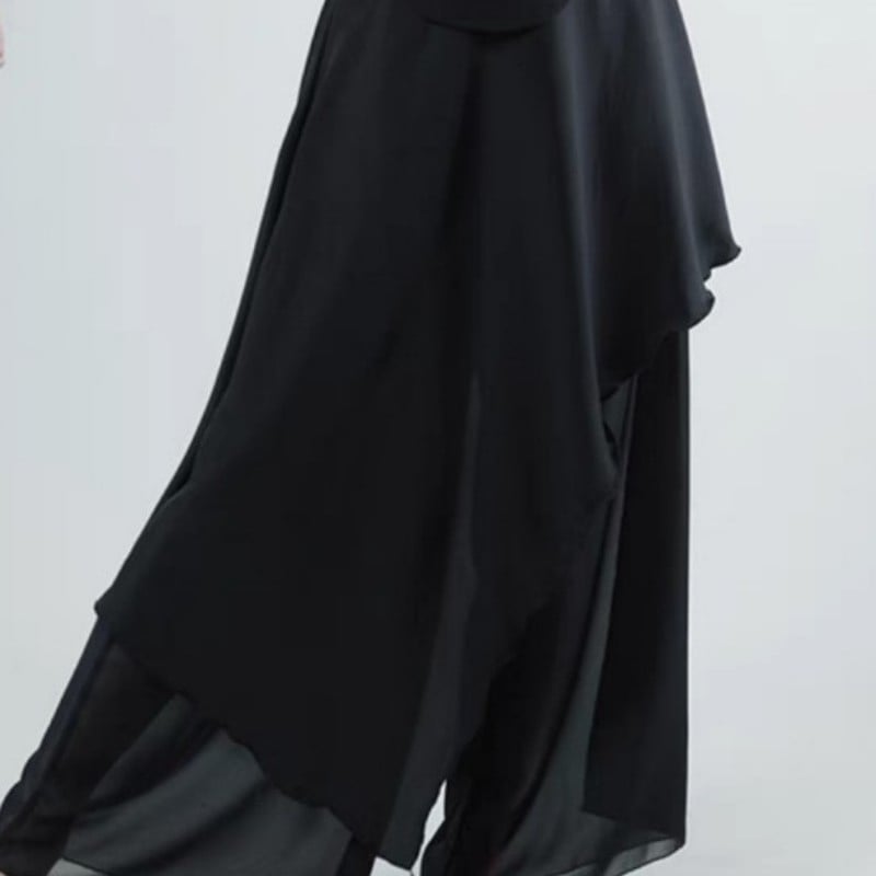 Σετ χορού για ενήλικες, χωρίς μανίκια, μοντέρνο χορευτικό ρούχο, πολυεστερική ύφανση, πάνω και φούστα.