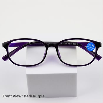 Ovális keretes TR90 olvasó szemüveg PC lencsékkel, anti-sugárzás, UV védelem és kékfény szűrés