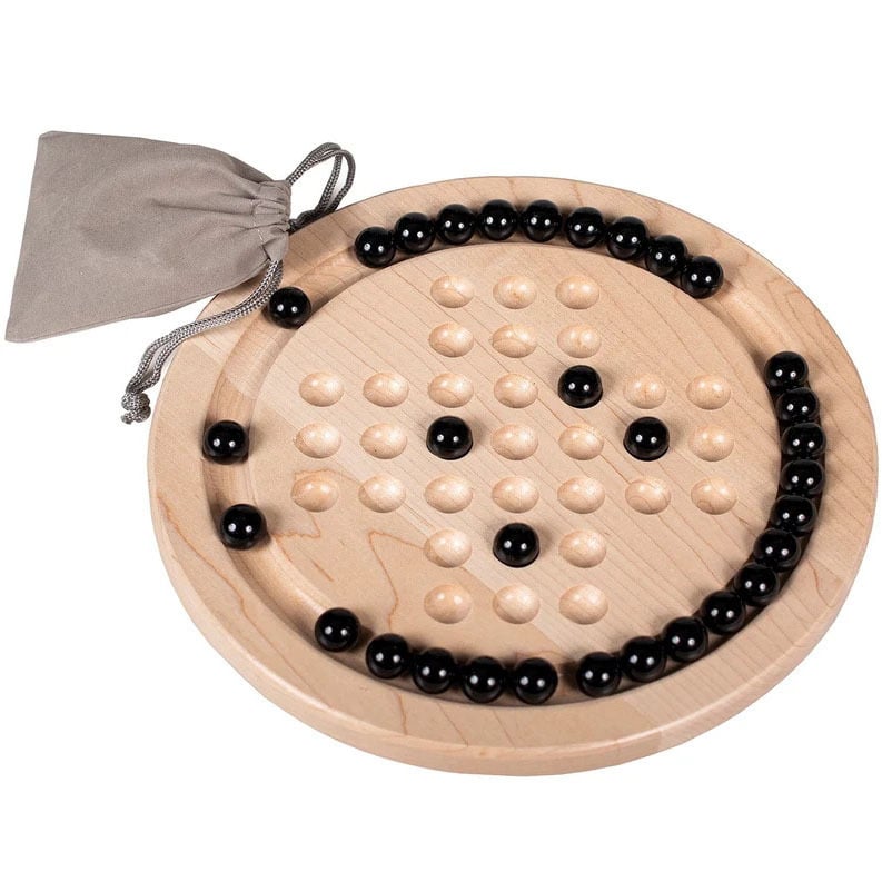 Egyszemélyes asztali sakkjáték — faanyagú, oktatási játék logikai gondolkodásra és családi interakcióra, 14+ éveseknek