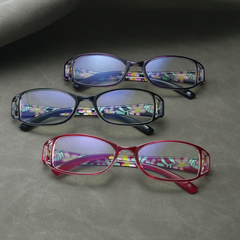 Presbiópiás olvasó szemüveg gyanta lencsékkel, négyzet alakú keret, teljes keret, 2021 őszén