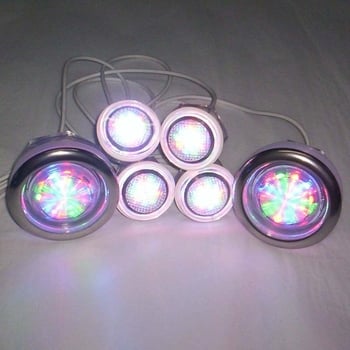 Fürdőkádban használható LED világítás színváltóval, PC anyag, 12V üzemmód, fényűző stílus