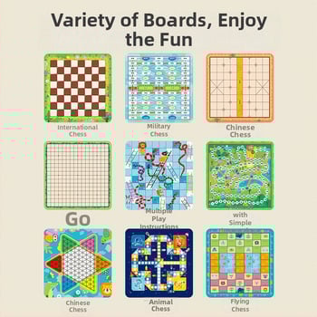 Minden egyben oktatási asztali játék: Go/Gomoku, puzzle, 0–14 éveseknek, márka Lele fish