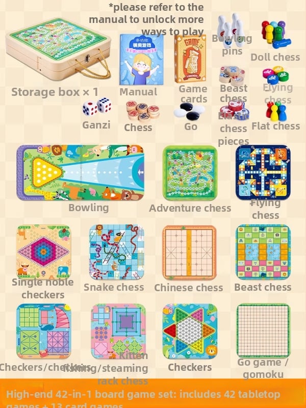 Minden egyben oktatási asztali játék: Go/Gomoku, puzzle, 0–14 éveseknek, márka Lele fish