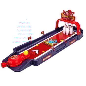 Többjátékos asztali játék: bowling, foci, kosárlabda és katapult; szülő–gyermek interakció; műanyag; 4–35 éveseknek.