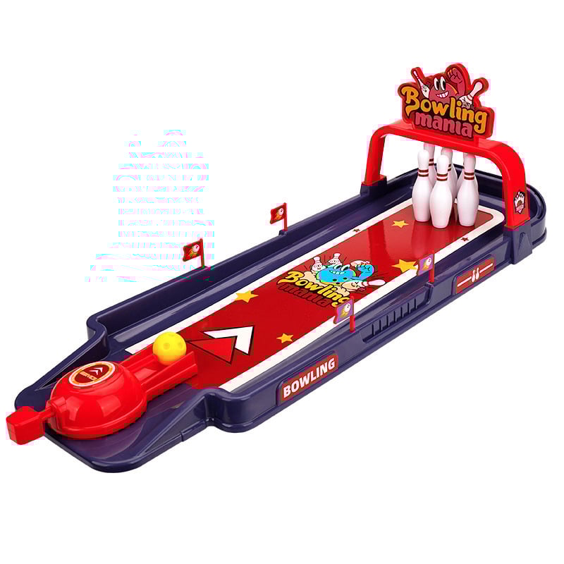 Többjátékos asztali játék: bowling, foci, kosárlabda és katapult; szülő–gyermek interakció; műanyag; 4–35 éveseknek.