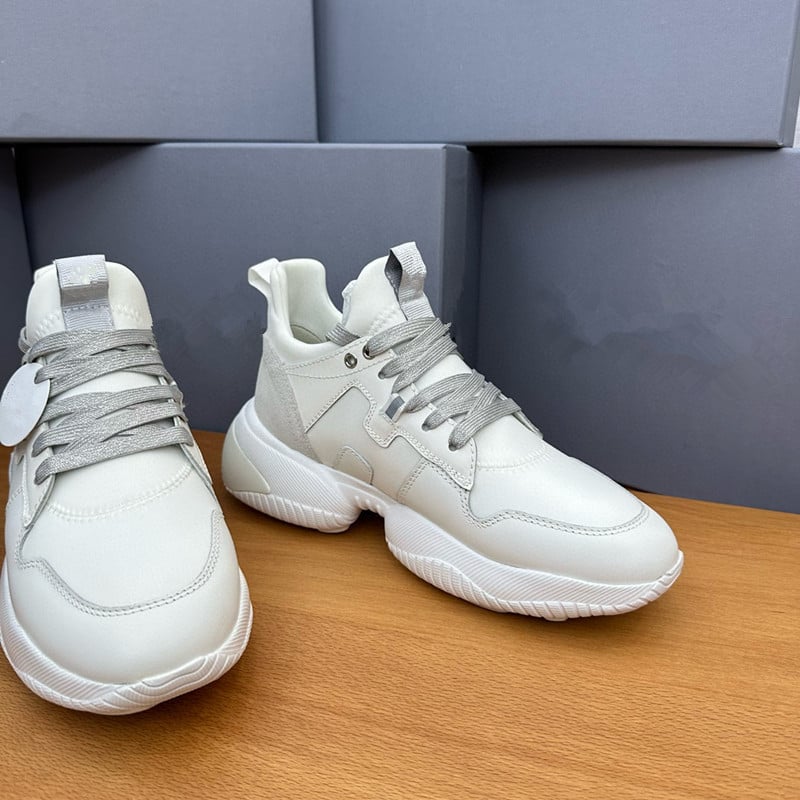 Γυναικεία casual παπούτσια με παχιά πλατφόρμα για αύξηση ύψους, δερμάτινο επάνω, κορδόνια, μεσαίο ύψος, μοτίβο χρωματικού μπλοκ