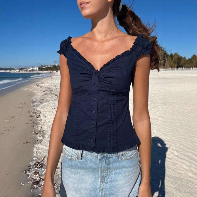 Cardigan-stílusú felső, karcsú szabás, rövid ujjú, V-nyakú, egyszínű poliészter 95% felett