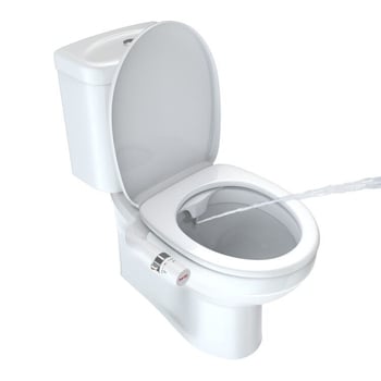 Bidet ultra-subțire pentru toaletă, ABS, operare manuală, HaoEhhl, design modern minimalist