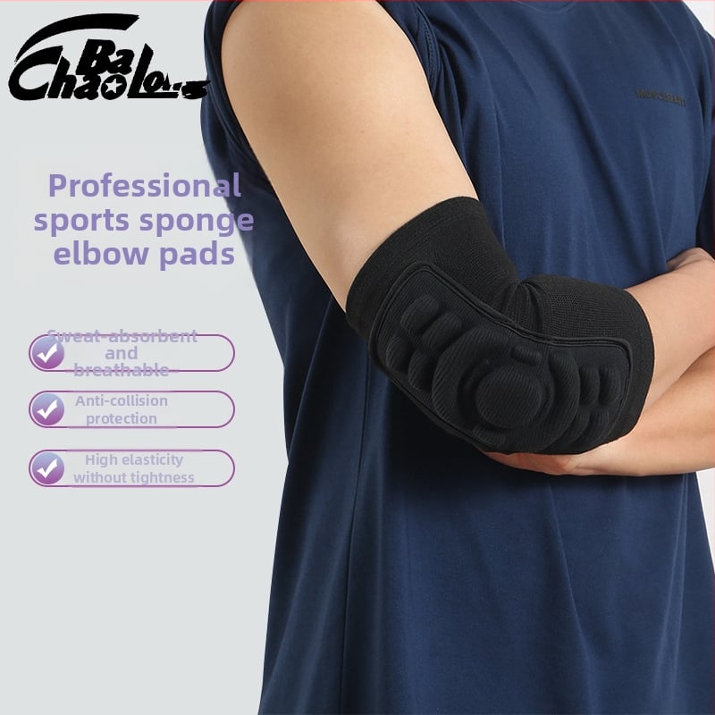 Protecții pentru coate pentru sport – respirante, absorbante de șocuri, anti-coliziune; material: poliester spandex și latex cu înaltă elasticitate; potrivire universală; potrivite pentru toate sporturile