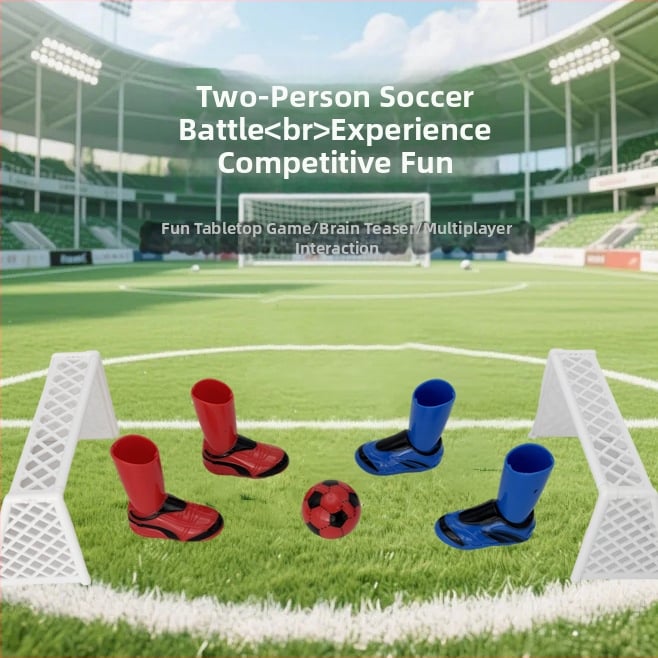 Set de jocuri de masă cu mingi: construcție din plastic; include mini fotbal, curling, tenis de masă și golf; ambalaj blister; potrivit pentru vârsta 15–35