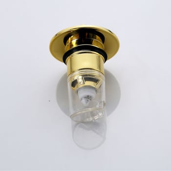 Drenaj pentru chiuvetă cu pop-up – ABS, apăsat pentru funcționare, stil lux ușor, Jidu