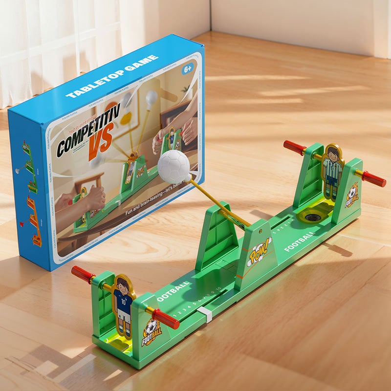 Asztali kétfős interaktív futball–kosárharc játék, oktatási társasjáték, műanyag, JL márka, kéz-szem koordináció, 7–14 évesek