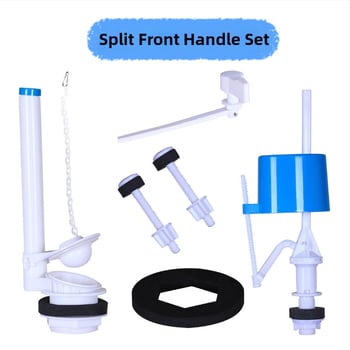 WC tartály bemeneti és lefolyó szelepek készlet — Mojia, PP anyag, öblítés üzemmód, modern minimál stílus