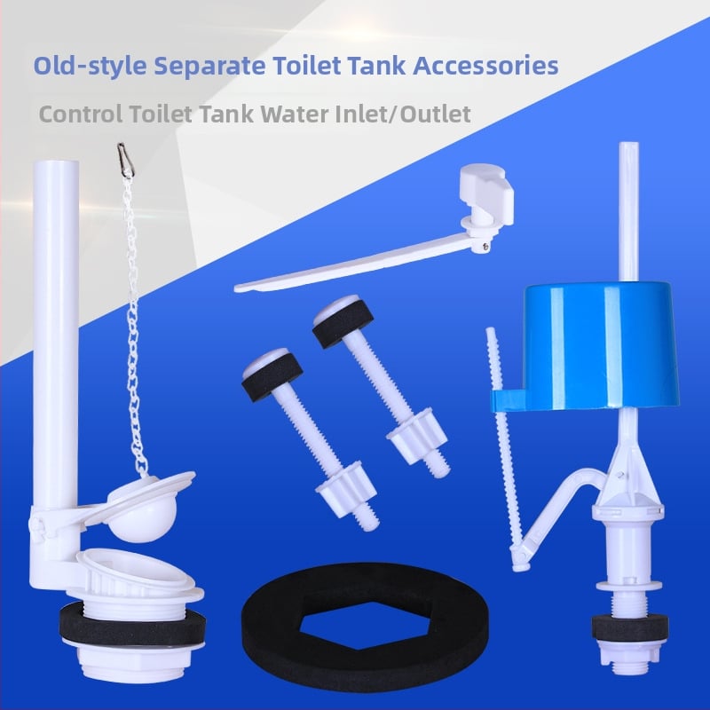 WC tartály bemeneti és lefolyó szelepek készlet — Mojia, PP anyag, öblítés üzemmód, modern minimál stílus