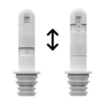 Kézi, hordozható bidé női intim higiénéhez — ABS anyag, öblítés üzemmód, injektálással gyártott, belső átmérő 21–25 mm