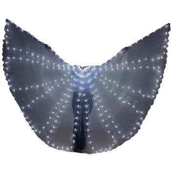 LED világító szárnyak Belly Dance köpeny — uniszex, poliészter keverék (80%), kémiai rostok keveréke