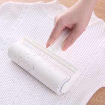 Ragasztó hajhullámokat eltávolító roller 60 rétegű téphető porpapírral, cserélhető mag, ferde szakadás