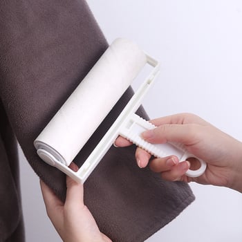 Ragasztó hajhullámokat eltávolító roller 60 rétegű téphető porpapírral, cserélhető mag, ferde szakadás