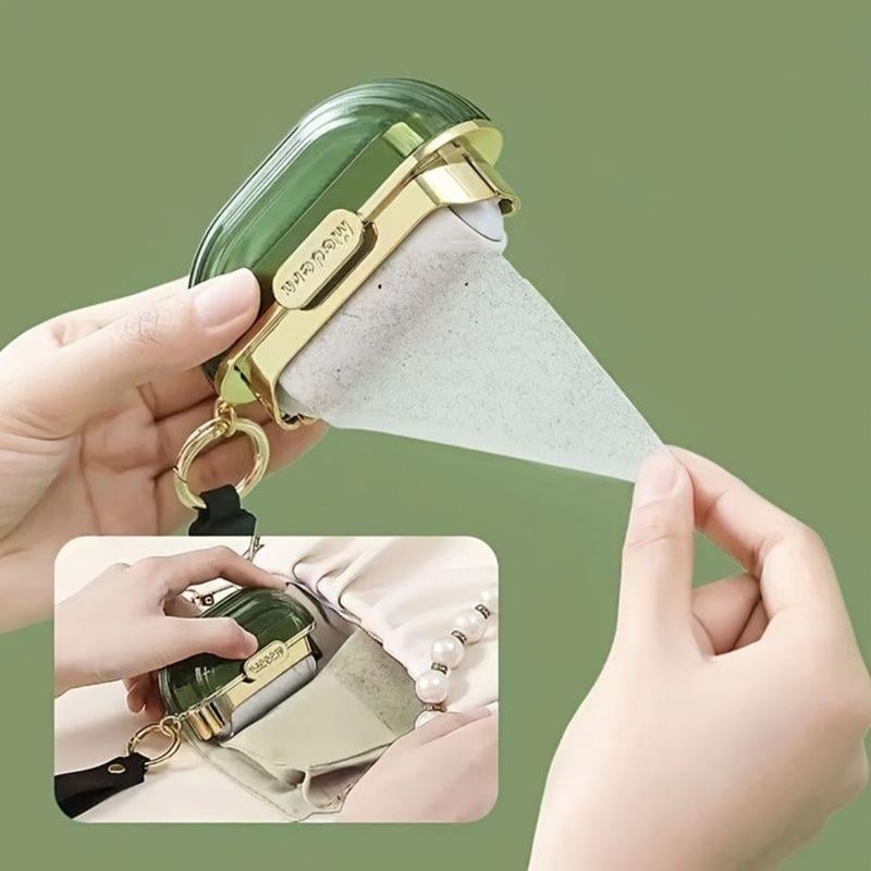 Kényelmesen hordozható, kétoldalas szöszmentesítő görgő ruhák és kanapék számára, újrahasználható szőr eltávolító kefével és fedéllel