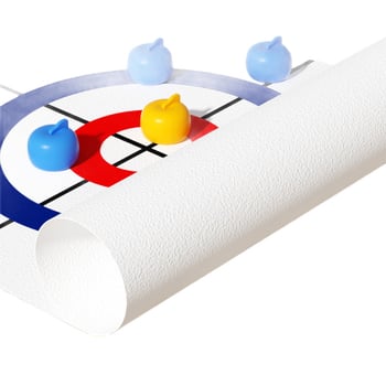 Asztali curling két játékos számára — interaktív játék Szülő-gyermek, fejlesztés szem-kéz koordináció, kor 7–14