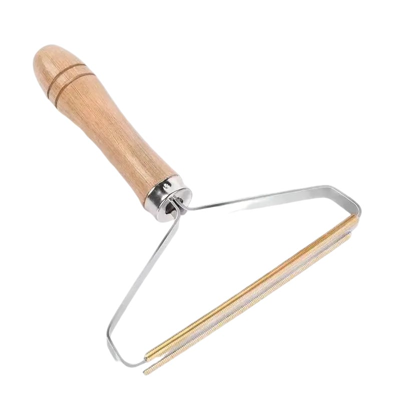 Kézi ruhaszösz-eltávolító, dupla oldalú, fémből