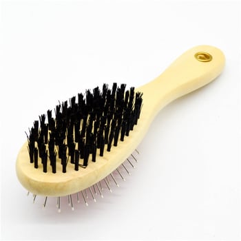 Kétoldalas fém ápoló fésű macskáknak és kutyáknak, masszázs funkcióval, laza szőr eltávolítása és a szőrzet simítása