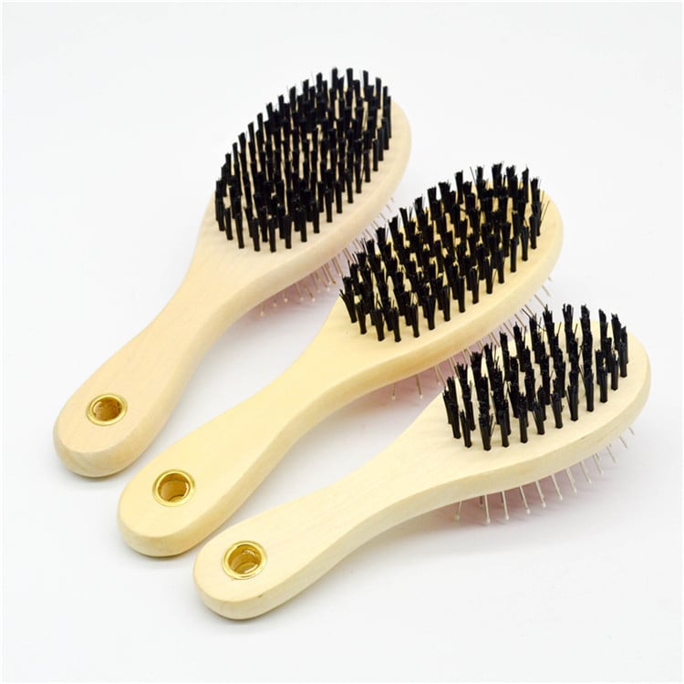 Kétoldalas fém ápoló fésű macskáknak és kutyáknak, masszázs funkcióval, laza szőr eltávolítása és a szőrzet simítása