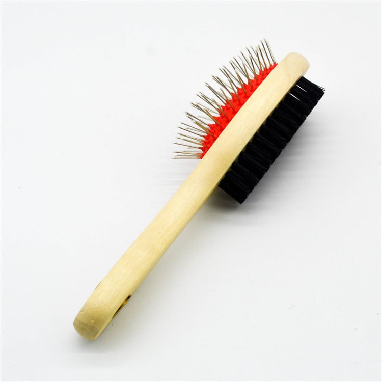 Kétoldalas fém ápoló fésű macskáknak és kutyáknak, masszázs funkcióval, laza szőr eltávolítása és a szőrzet simítása