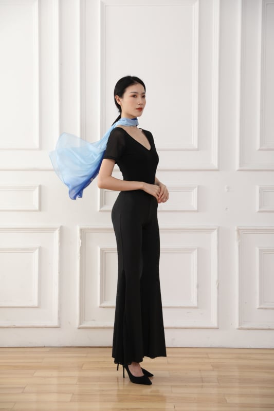 Brahma Yoga Táncruha – Egyrészes felső hálós hátú a testtartás és a jóga edzéséhez, 98% pamut és Lycra