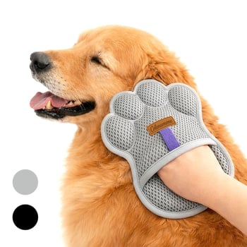 Elektrosztatikus szőrtelenítő kesztyű macskáknak és kutyáknak, állat alakú kefefej, PP anyag