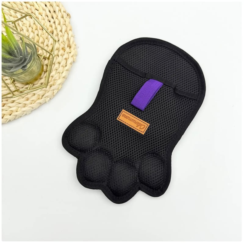 Elektrosztatikus szőrtelenítő kesztyű macskáknak és kutyáknak, állat alakú kefefej, PP anyag