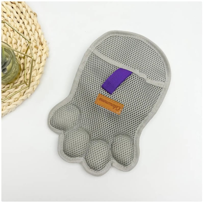 Elektrosztatikus szőrtelenítő kesztyű macskáknak és kutyáknak, állat alakú kefefej, PP anyag