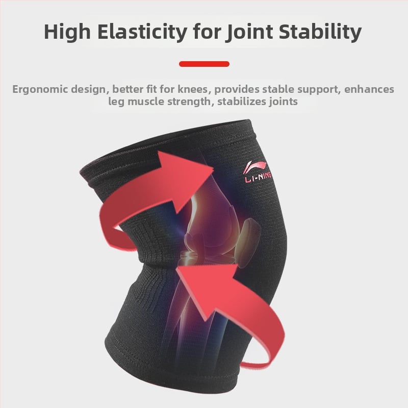 Li Ning sportos térdvédők kosárlabda és futás számára, univerzális térdprotektorok, poliészter szál, térdvédők, sportok: futás, kerékpár, futball, kosárlabda, röplabda, tenis