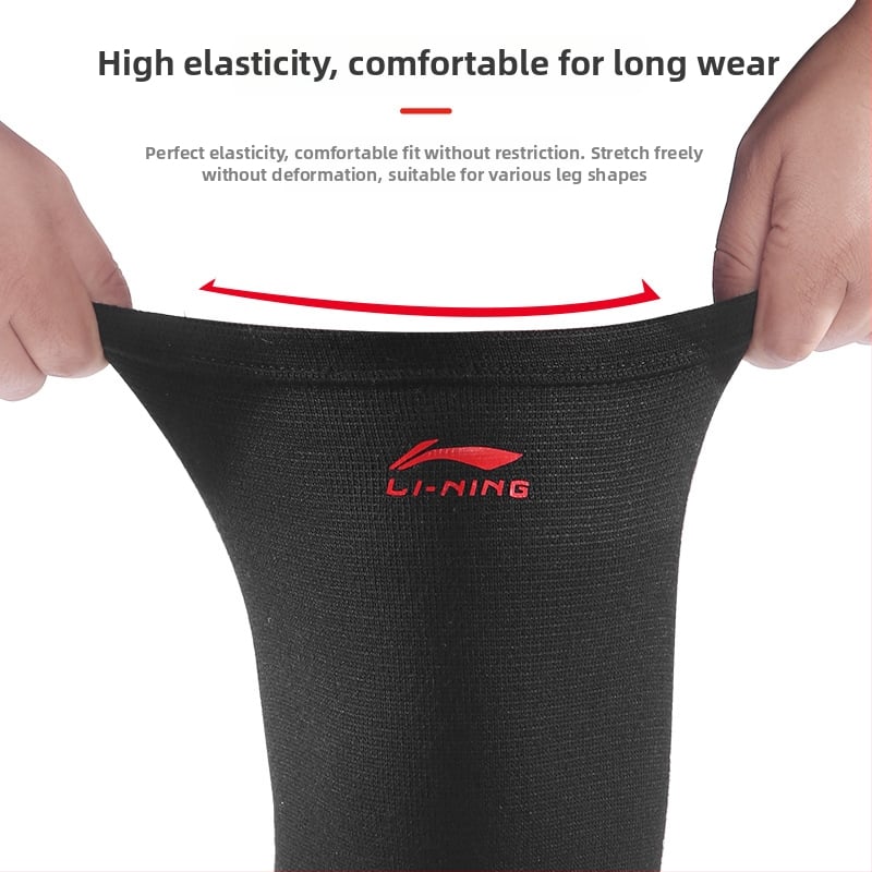 Li Ning sportos térdvédők kosárlabda és futás számára, univerzális térdprotektorok, poliészter szál, térdvédők, sportok: futás, kerékpár, futball, kosárlabda, röplabda, tenis