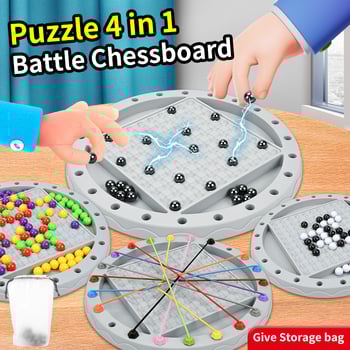 Beltéri puzzle-játék gondolkodásfejlesztéshez, műanyagból, videó útmutatóval, időseknek megfelelő