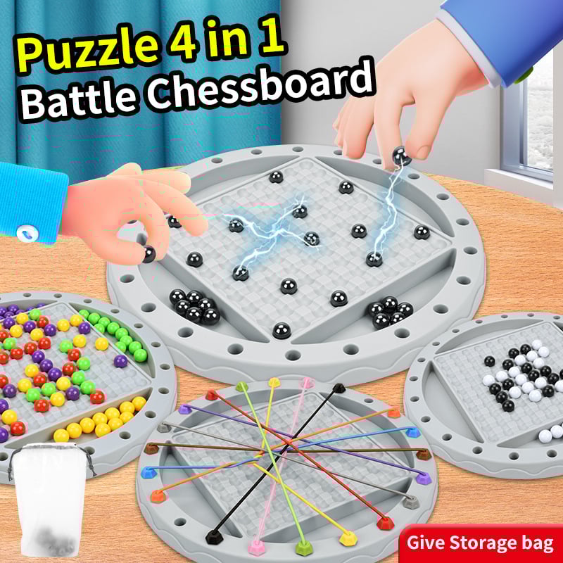 Beltéri puzzle-játék gondolkodásfejlesztéshez, műanyagból, videó útmutatóval, időseknek megfelelő