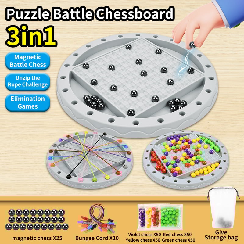 Beltéri puzzle-játék gondolkodásfejlesztéshez, műanyagból, videó útmutatóval, időseknek megfelelő