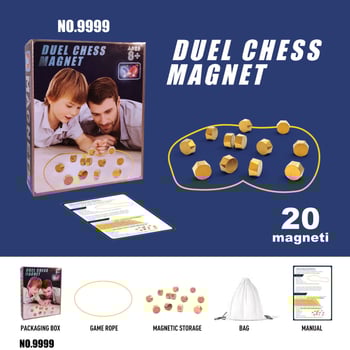 Mágneses sakk-puzzle játék — mágneses vonzás, új forma, egyszerű játékmód, interaktív agyi edzés 7–14 és 15–35 éveseknek