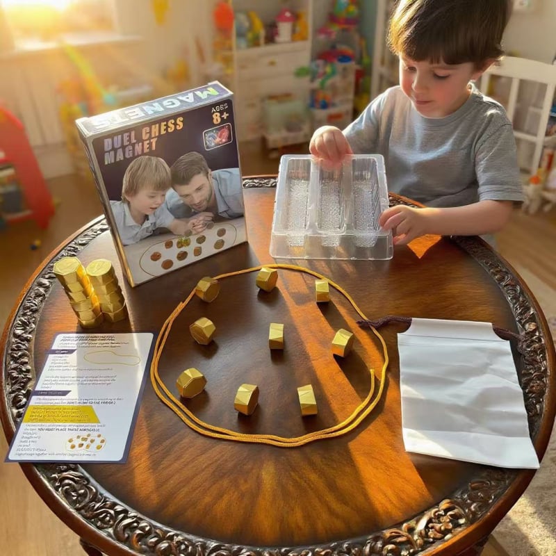 Mágneses sakk-puzzle játék — mágneses vonzás, új forma, egyszerű játékmód, interaktív agyi edzés 7–14 és 15–35 éveseknek