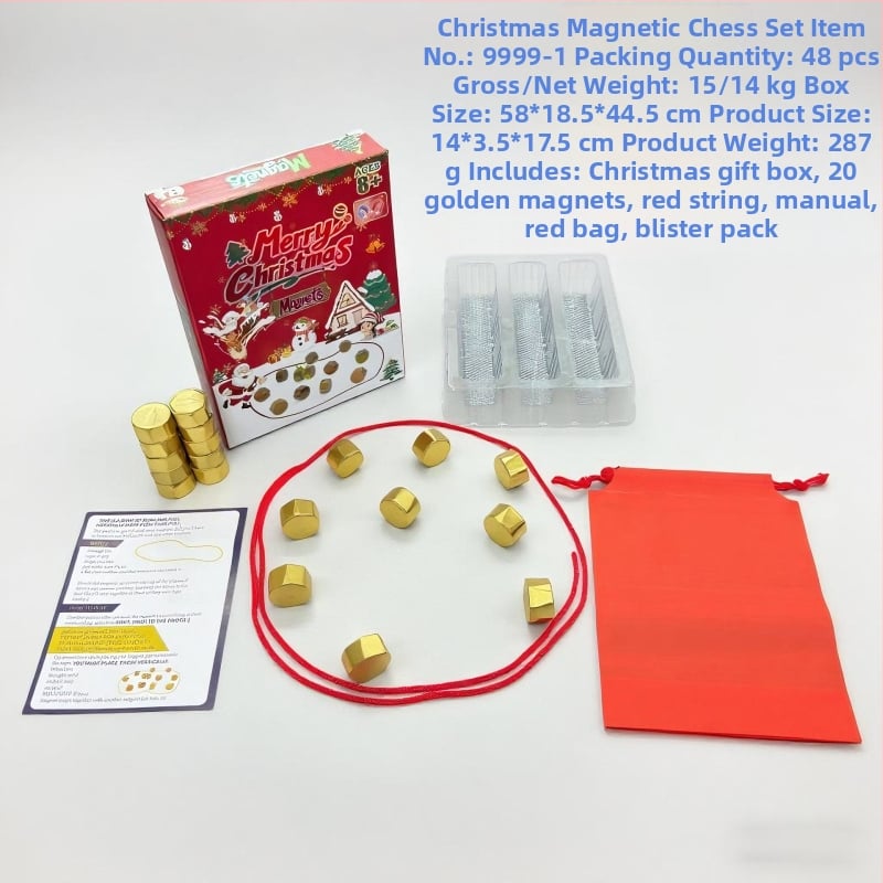 Mágneses sakk-puzzle játék — mágneses vonzás, új forma, egyszerű játékmód, interaktív agyi edzés 7–14 és 15–35 éveseknek