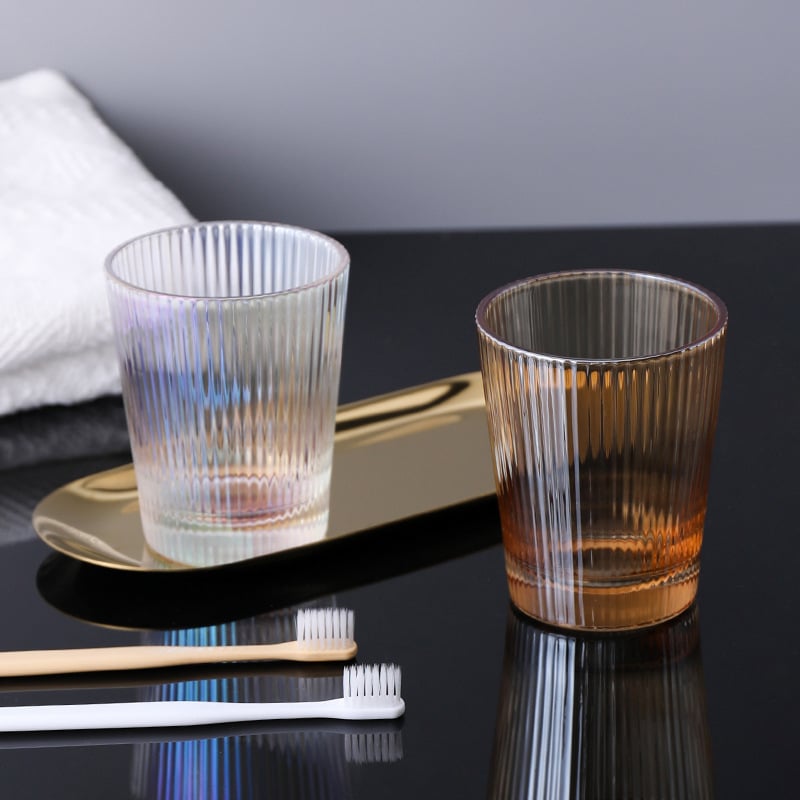 Üveg fogkefetartó pohár, skandináv stílusú, szállodai és otthoni használatra