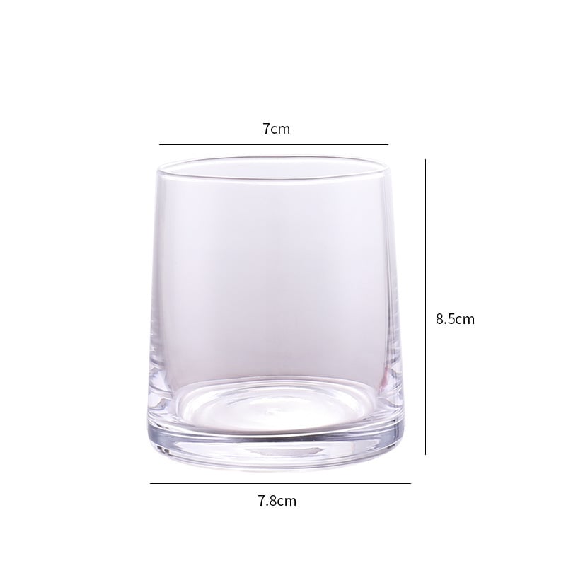 Üveg fogkefetartó pohár, skandináv stílusú, szállodai és otthoni használatra