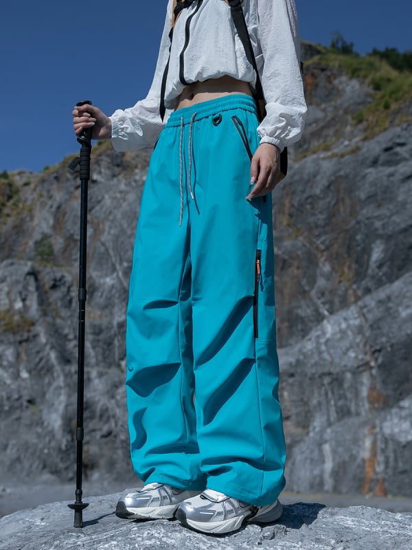 Jack Chuan Yang Kültéri túranadrág – gyorsan száradó, légáteresztő, szélálló, lazán szabott, kötőfűzővel záródó
