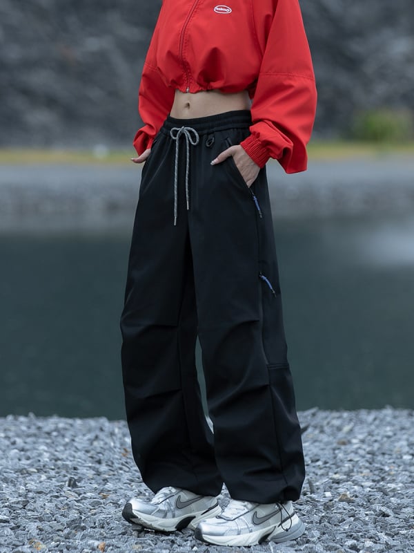 Jack Chuan Yang Kültéri túranadrág – gyorsan száradó, légáteresztő, szélálló, lazán szabott, kötőfűzővel záródó