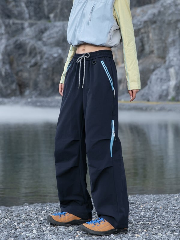 Jack Chuan Yang Kültéri túranadrág – gyorsan száradó, légáteresztő, szélálló, lazán szabott, kötőfűzővel záródó